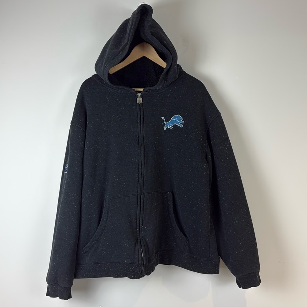NFL Pro Line Detroit Lions Sweatshirt Jacket Men's Size Extra Large